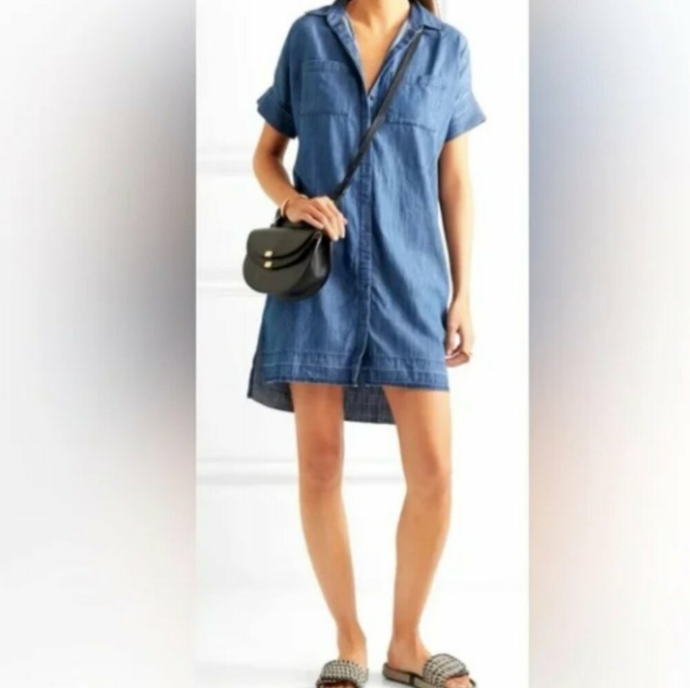 MADEWELL denim button up summer dress